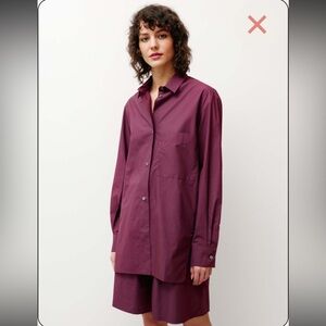 Studio Nicholson Wirth shirt in Oxblood